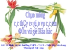 Bài giảng điện tử môn Hóa học Ancol 1