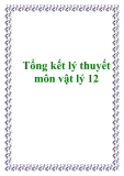 Tổng hợp lý thuyết môn vật lý 12: Tóm tắt đầy đủ, chi tiết nhất
