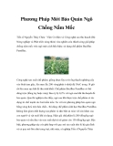 Phương Pháp Mới Bảo Quản Ngô Chống Nấm Mốc