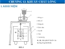 Bài giảng khuấy chất lỏng các quá trình cơ học - Chương 13