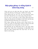 Biện pháp phòng và chống bệnh lở mồm long móng