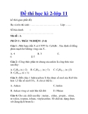 Đề thi học kì 2-lớp 11