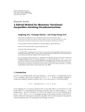 Báo cáo hóa học: " Research Article A Hybrid Method for Monotone Variational Inequalities Involving Pseudocontractions Yonghong Yao,1 Giuseppe Marino,2 and Yeong-Cheng Liou3"