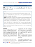 Báo cáo hóa học: " Effect of civil war on medical education in Liberia"