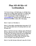 Phục hồi dữ liệu với GetDataBack