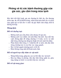 Phòng và trị các bệnh thường gặp của gia súc, gia cầm trong mùa lạnh