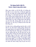 Sử dụng thuốc diệt ốc bươu vàng trong mùa 