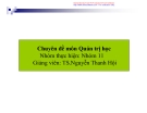 Chuyên đề môn quản trị học-Part 1