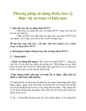 Phương pháp sử dụng thuốc bảo vệ thực vật an toàn và hiệu quả.