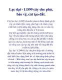 Lạc dại - LD99 cây che phủ, bảo vệ, cải tạo đất.