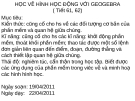 Học vẽ hình học động với GeoGebra chuẩn nhất