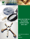 Báo cáo vĩ mô và thị trường chứng khoán 2010-2011: Phân tích chi tiết