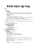 Khái niệm tập hợp