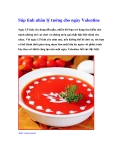 Súp tình nhân lý tưởng cho ngày Valentine