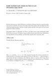 Báo cáo hóa học: "SOME ELEMENTARY INEQUALITIES IN GAS DYNAMICS EQUATION"