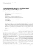 Báo cáo hóa học: "  Design of Extended Depth-of-Focus Laser Beams Using Orthogonal Beam Expansions"