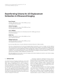 Báo cáo hóa học: "Beamforming Scheme for 2D Displacement Estimation in Ultrasound Imaging"