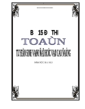 15 đề thi Toán tuyển sinh vào đại học cao đẳng