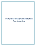 Bài tập thực hành phần mềm kế toán Fast Accounting [Mới nhất]