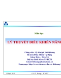 Điều khiển thích nghi Chương 4: Tổng quan và ứng dụng