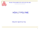 Đại cương Hóa Lý Polime: Tổng quan và kiến thức cơ bản