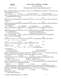 Đề thi thử đại học cao đẳng môn Hóa 2012: Đề số 005
