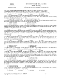 Đề thi thử đại học cao đẳng môn Hóa 2012: Đề số 006 (có đáp án)