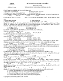 Đề thi thử đại học cao đẳng môn Hóa năm 2012 - Đề số 009