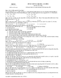 Đề thi thử đại học cao đẳng môn Hóa 2012: Đề số 012 (có đáp án)