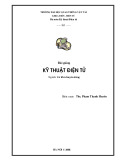 Bài giảng Kỹ thuật điện tử: Học môn [Tên môn học chi tiết nếu có]