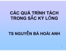 Các quá trình tách trong sắc ký lỏng