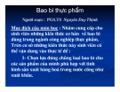 Bao Bì Thực Phẩm: Tư Vấn, Thiết Kế và Giải Pháp Tối Ưu