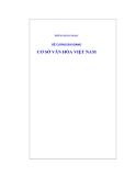 Đề cương bài giảng Cơ sở văn hóa Việt Nam - Phùng Hoài Ngọc