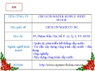 PHÂN TÍCH CHỨNG KHOÁN CÔNG TY CHO LON WATER SUPPLY JOINT STOCK CHOLON WASUCO JSC