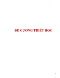 Đề cương ôn thi triết học: Kinh nghiệm và tài liệu ôn tập hiệu quả nhất