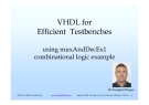 VHDL cho Testbenches hiệu quả: Hướng dẫn và Kinh nghiệm