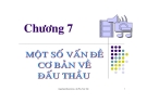 Đấu thầu: Một số vấn đề cơ bản [chuẩn nhất]