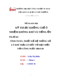Tính toán, thiết kế hệ thống xử lý khí thải lò đốt vỏ hạt điều công suất 10kg/h