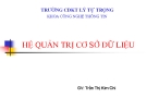HỆ QUẢN TRỊ CƠ SỞ DỮ LIỆU (Trần Thị Kim Chi) - BÀI 2: Tổng quan SQL Server