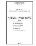 Hệ thống câu hỏi trắc nghiệm và bài tập Nguyên lý kế toán chuẩn nhất