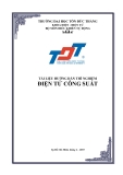Tài liệu hướng dẫn thí nghiệm Điện tử công suất ĐH Tôn Đức Thắng chuẩn nhất