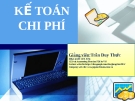 Bài giảng Kế toán chi phí [mới nhất]