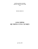 Giáo trình Hệ thống cung cấp điện Trương Minh Tân: Chuẩn nhất, mới nhất