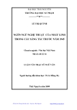 Luận văn Thạc sĩ: Ngôn ngữ nghệ thuật của Nhất Linh trong sáng tác trước 1945