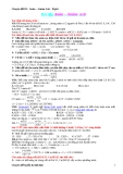 Chuyên đề 3 Amin - Amino Axit - Peptit
