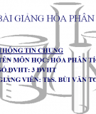 Bài giảng hóa phân tích ThS. Bùi Văn Toàn