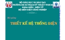 Bài giảng thiết kế hệ thống điện [chuẩn nhất]