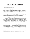 NỘI DUNG THẢO LUẬN NHÀ NƯỚC PHÁP QUYỀN