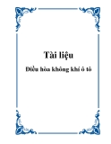 Tài liệu điều hòa không khí ô tô chuẩn nhất