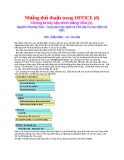 Thủ thuật OFFICE: Tổng hợp những thủ thuật hay (Phần 8)